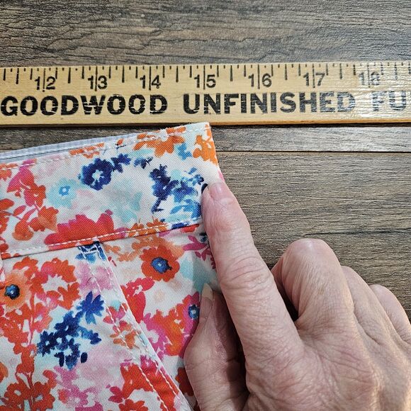 New Sun Soft Shorts Chino Floral Juniors 5 Cotton Stretch Summer - Picture 9 of 14